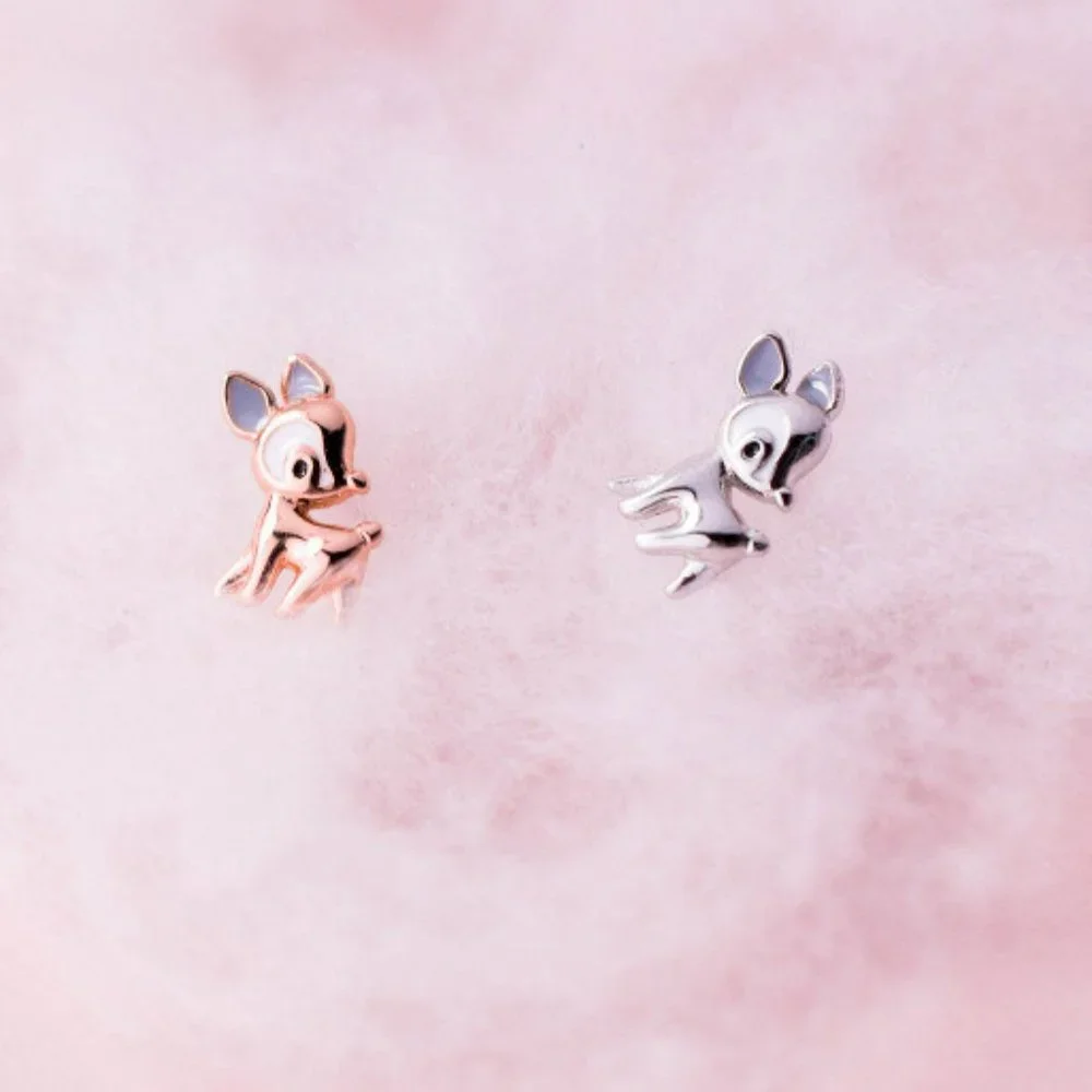 Bambi Deer Stud Earrings - Picture 5 of 5